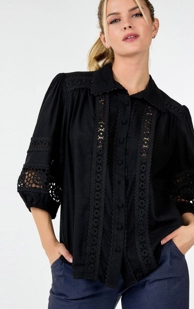 Caroline Eyelet Blouse