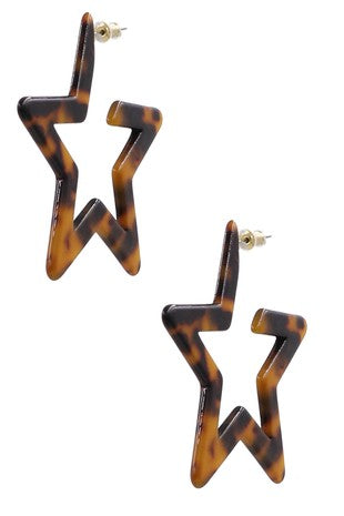 Star Tortoise dangle earrings