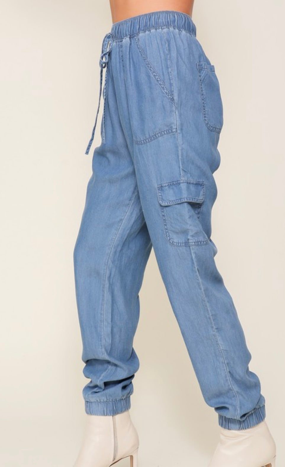 Isa Jogger Light Denim Pants