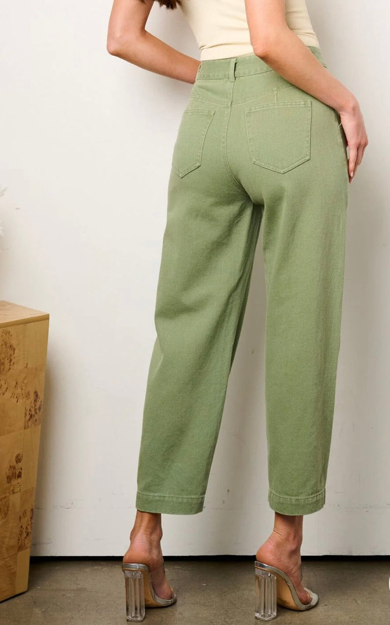 Sophie Sage Pocket Detailed Leg DenimPants