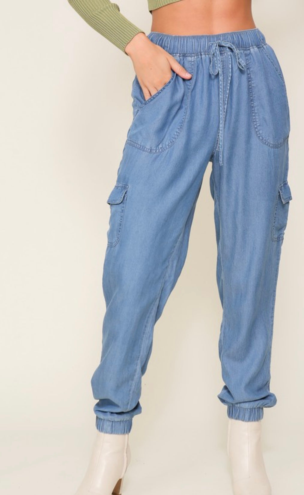 Isa Jogger Light Denim Pants