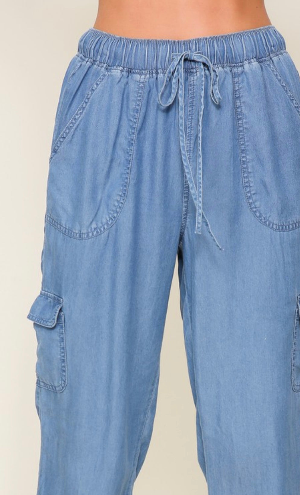Isa Jogger Light Denim Pants