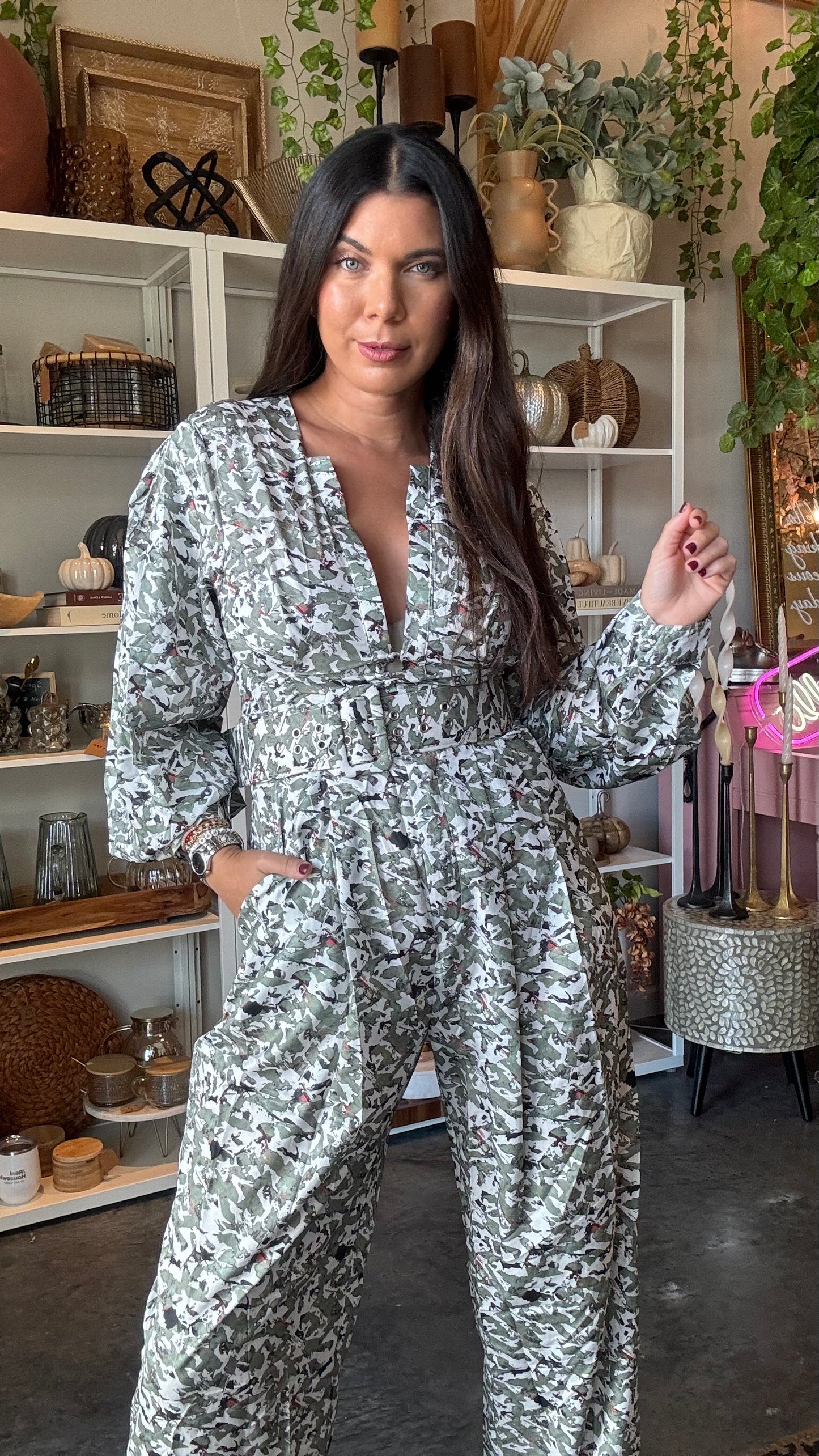 Olivia Print Jumpsuit