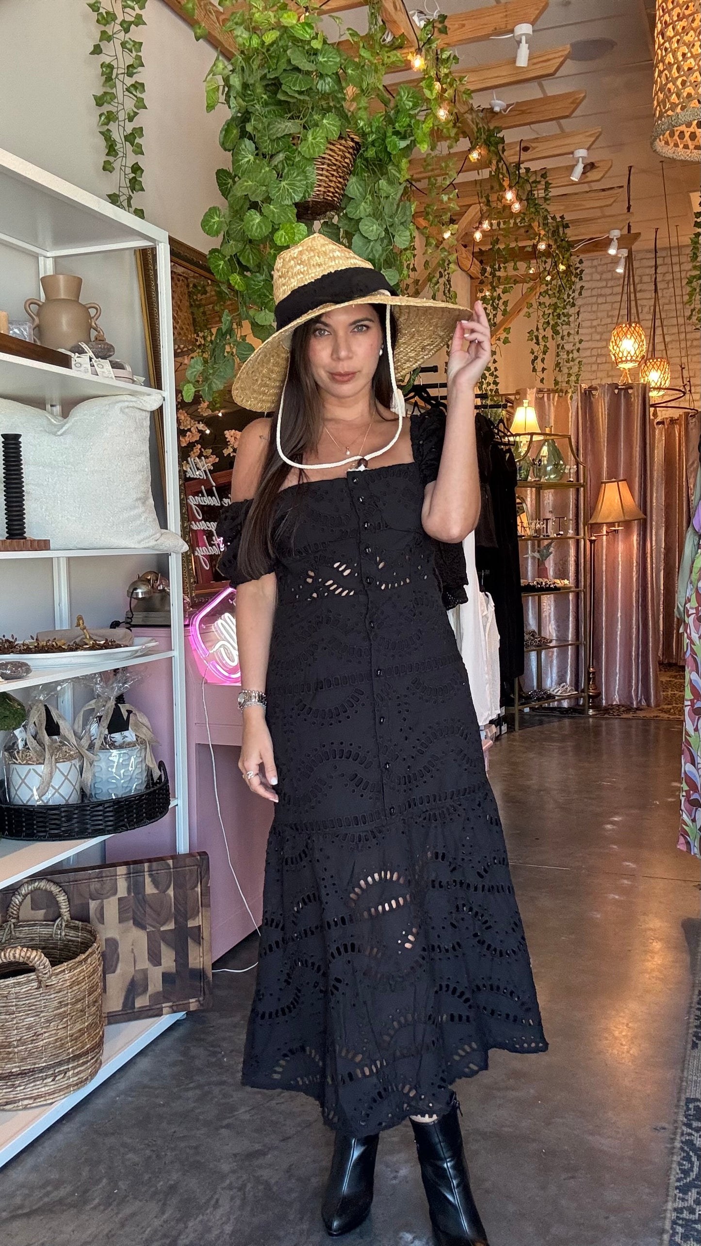 Eyelet Derby Dress