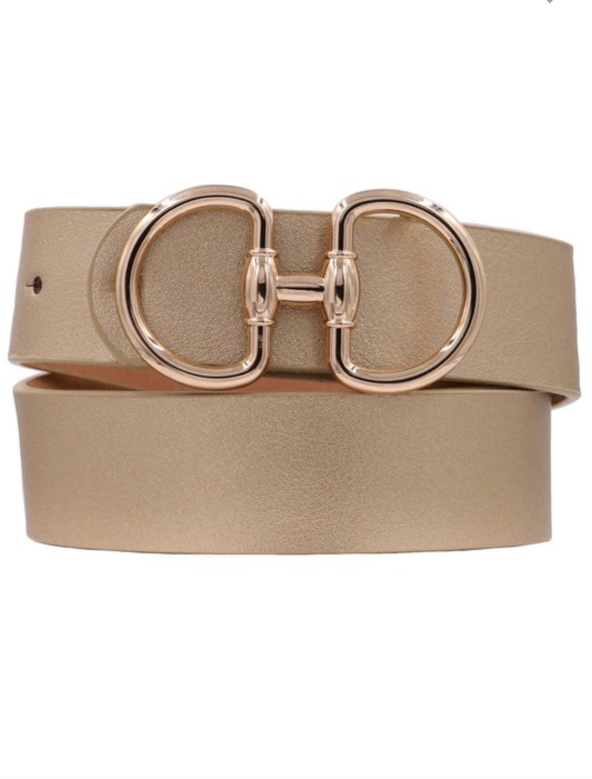 Juliette Classic Gold Buckle Belt- Gold