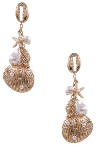 Mermaid Multi Pearls Earrings