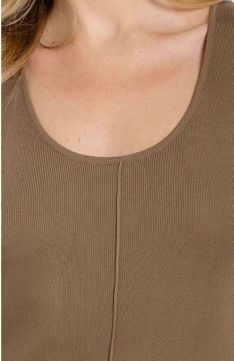 Clara Maxi Dress Fringes Trim - Olive