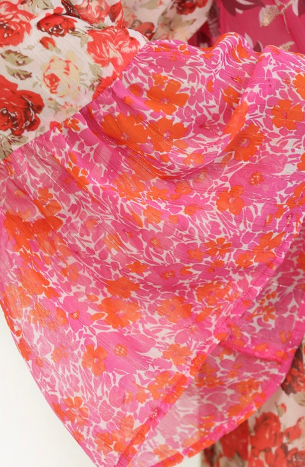 Marena Kimono Garden Print - Pink