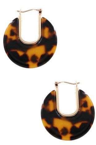 Tulla Tortoise dangle earrings