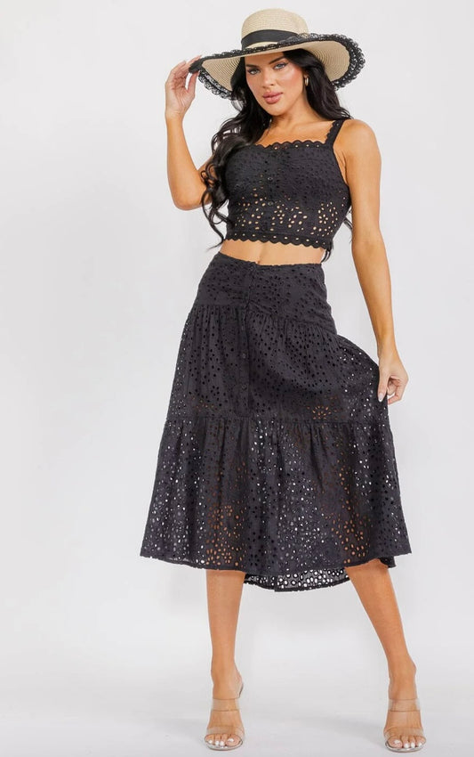 Sicily Eyelet Skirt