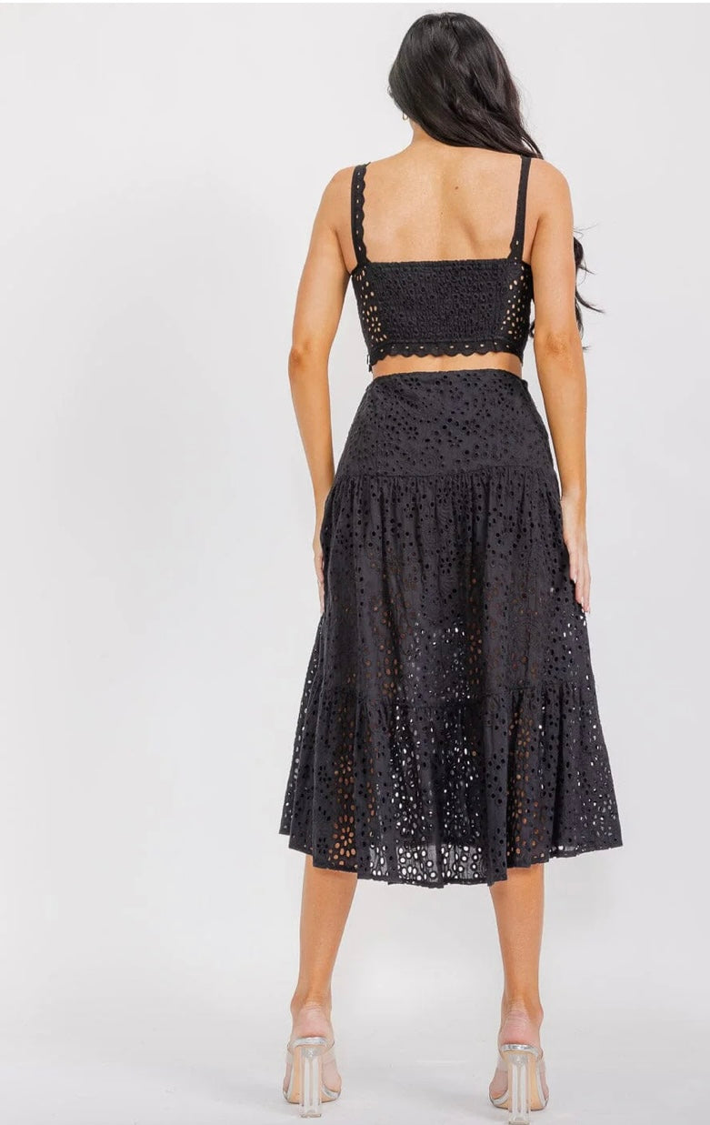 Sicily Eyelet Skirt