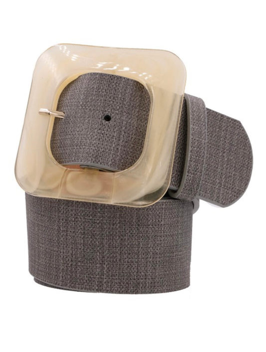Sofia Oversized Buckled- Charcoal