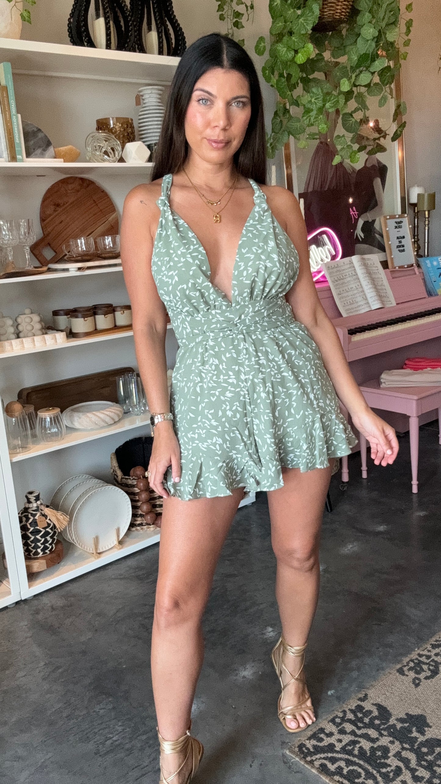 Eva Infinity Romper - Sage