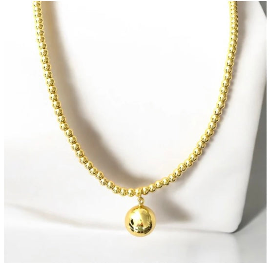 Gold Multi Beads Necklace