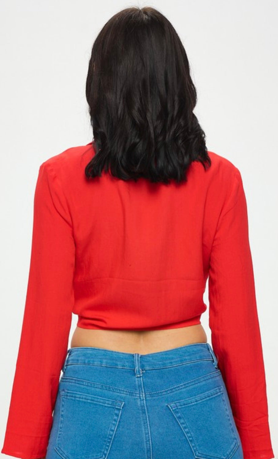 Tomato Front Knot Top