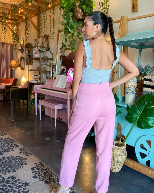 Camila Trousers- Vintage Rosé