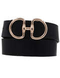 Juliette Classic Gold Buckle Belt- Black