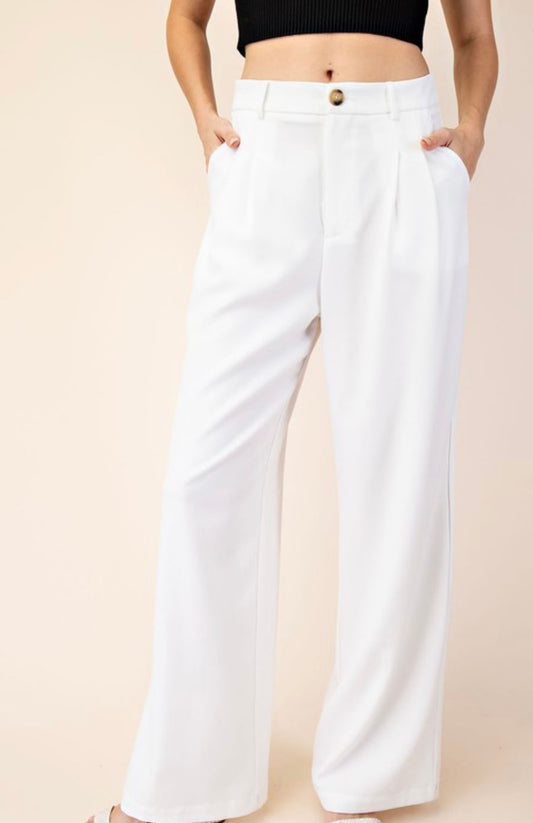 Amalfi Off White Trouser Pants