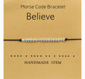Morse core bracelet- Believe