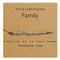 Morse code bracelet- Family