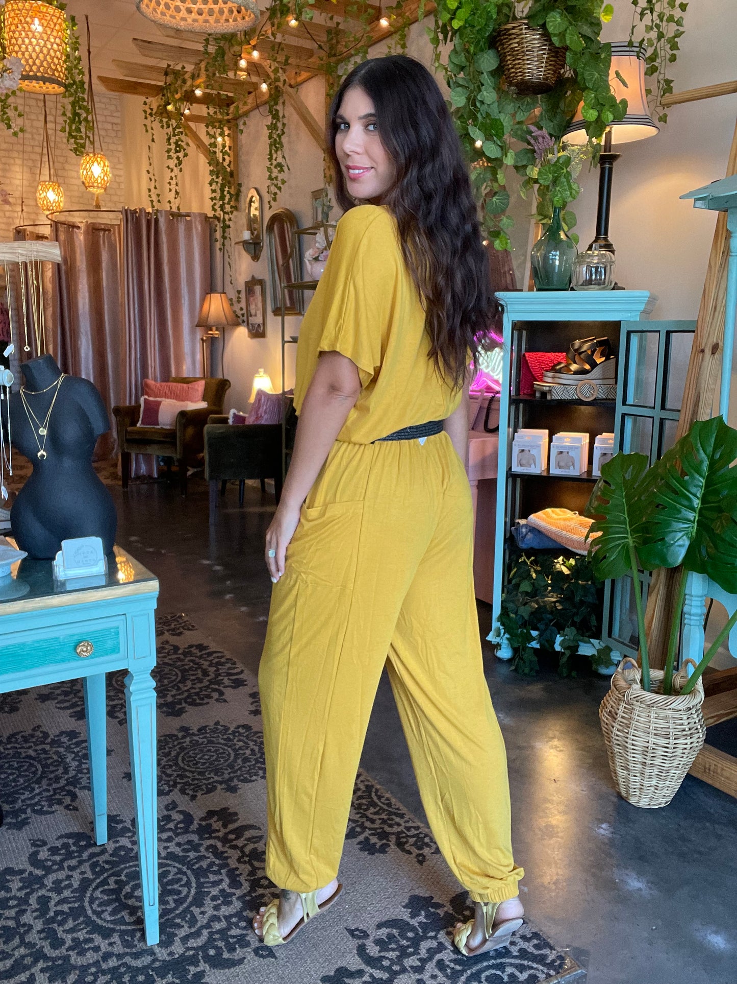 Karina Jumpsuit- Mustard