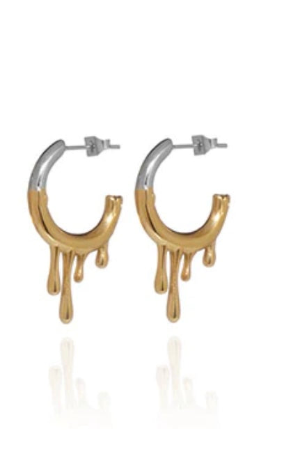 Skinny Dipping Earrings- Gold/ Silver
