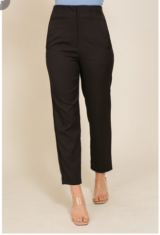 Milena Black Cigarette Pants