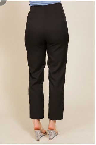 Milena Black Cigarette Pants