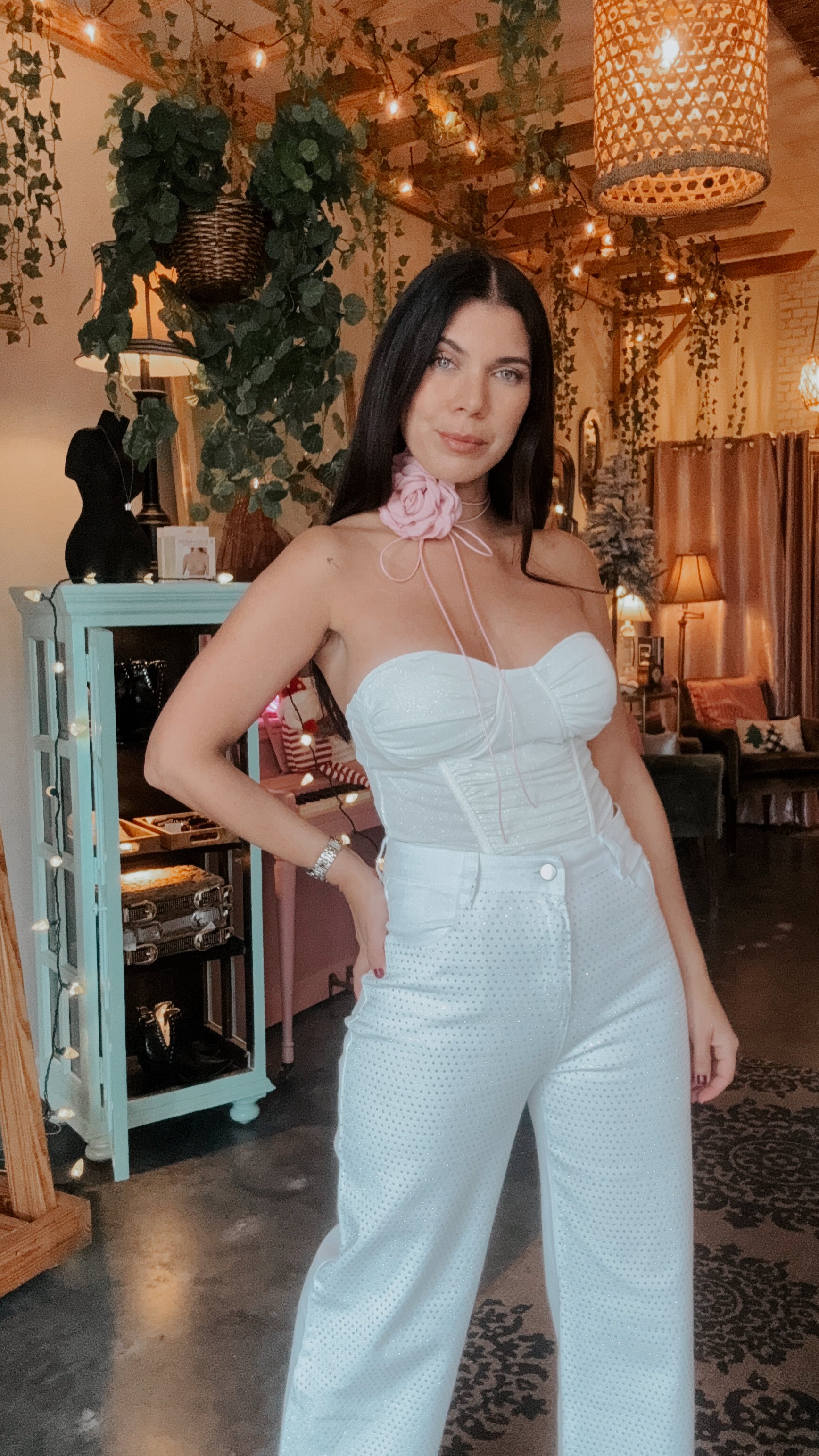 Princess Corset- Snow Glitter